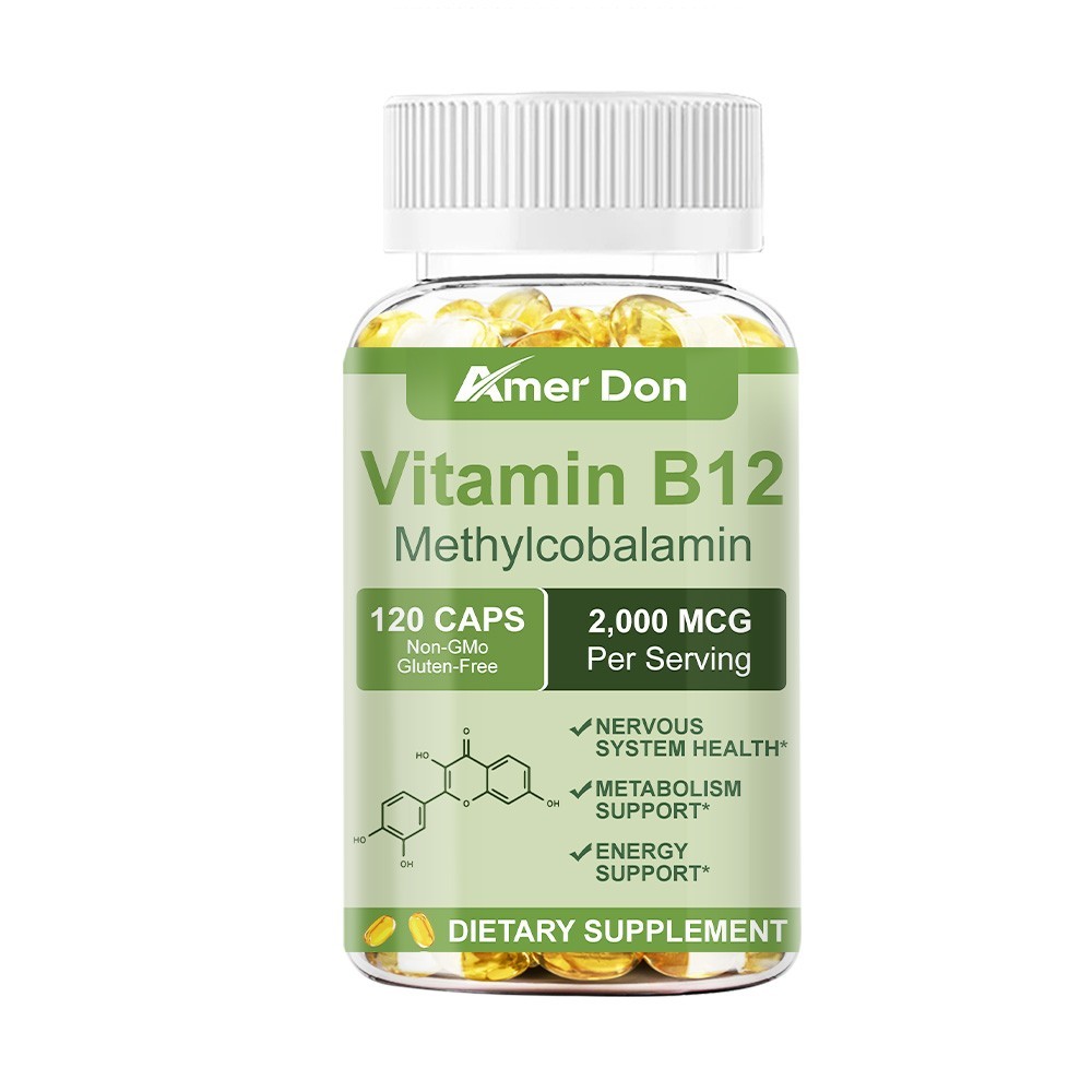 Amer Don Vitamin B12 (Methylcobalamin) 2000mcg, 120 Capsules – Vegetarian Caps