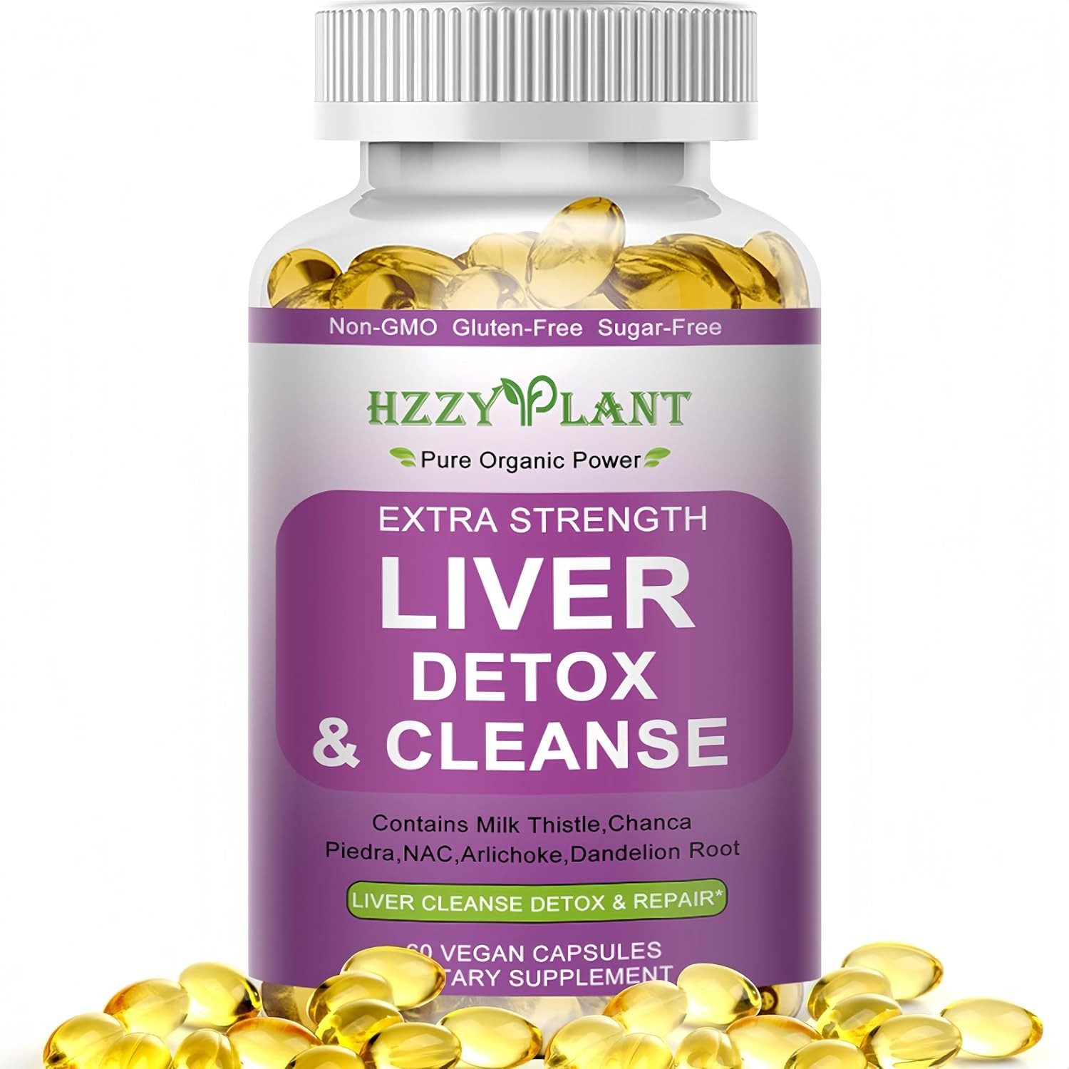 Natural Liver Support – High Absorption Detox Softgels with Dandelion Root