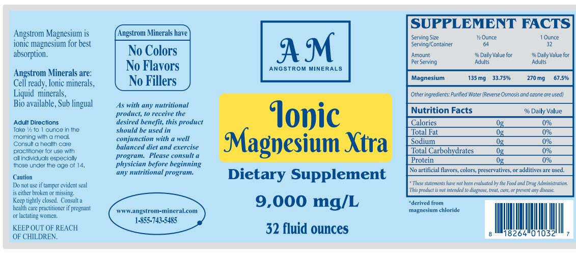 32 oz Magnesium Xtra by Angstrom Minerals