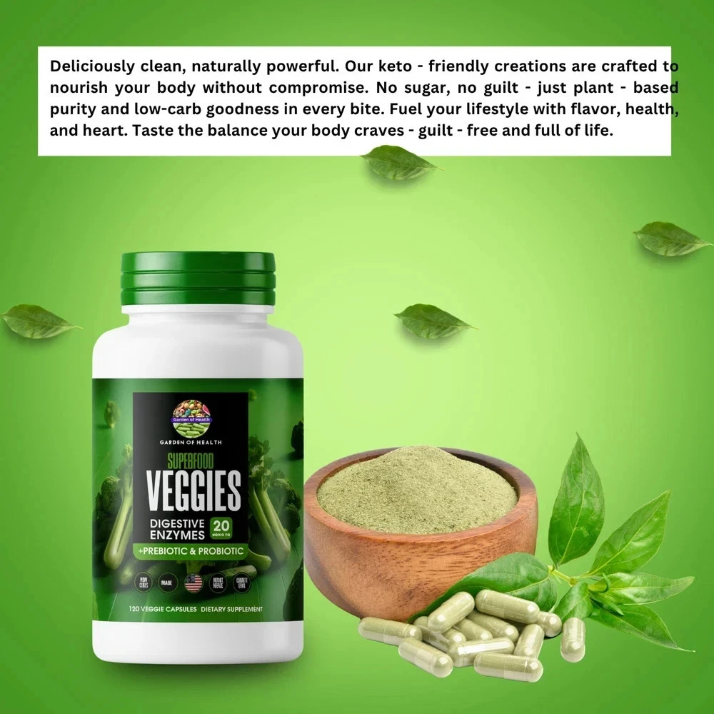 Garden OF Health Superfood Fruit Veggies Enzyme Probiotics Digest 240 Capsule