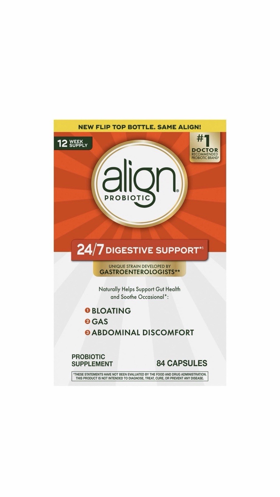 Align Probiotic Pro Formula Probiotics for Women and Men-84 Capsules