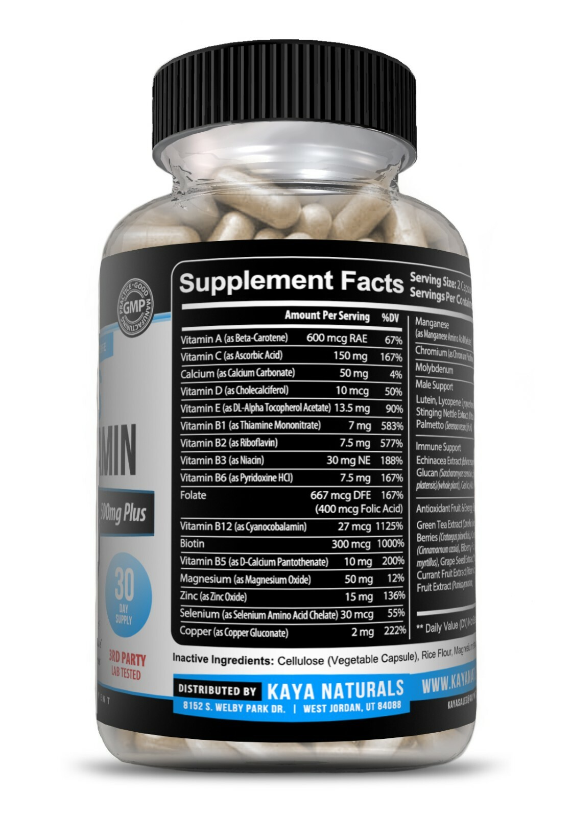 Multi Vitamin for Men 60 Capsules Mens Prostate Multivitamin Multimineral Daily