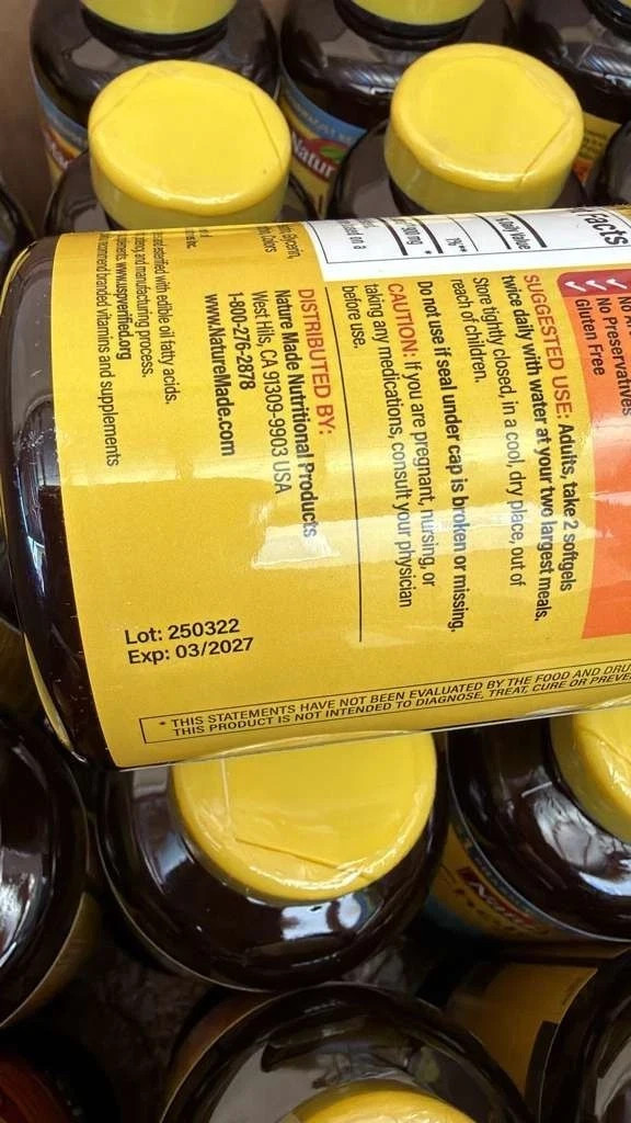 package of 2 Nature Made CholestOff Plus 900mg 210 Softgels EXP 03/27