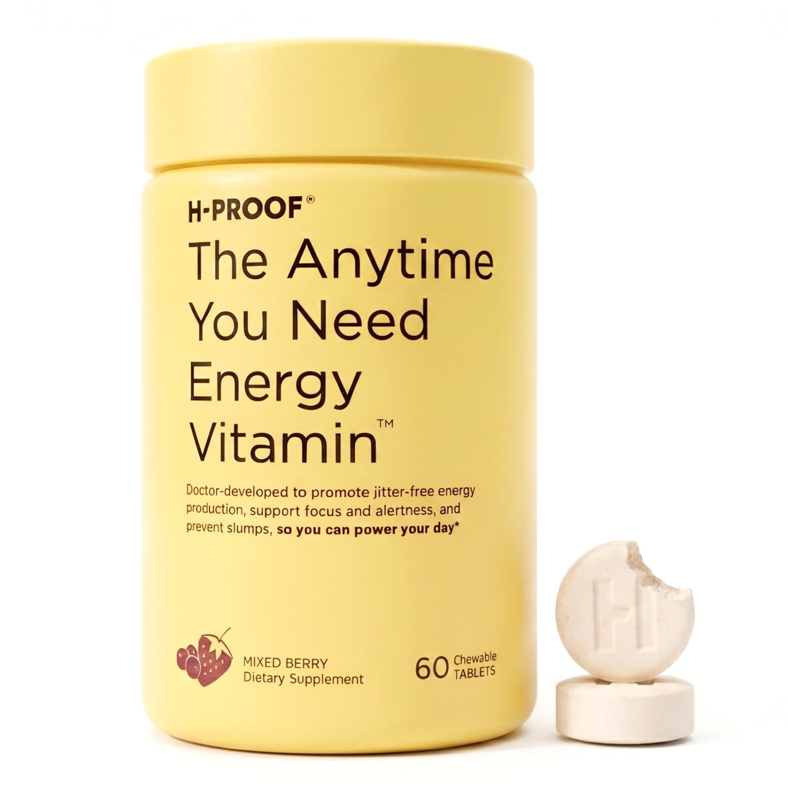 The Anytime You Need Energy Vitamin, 60 Chewable Tablets