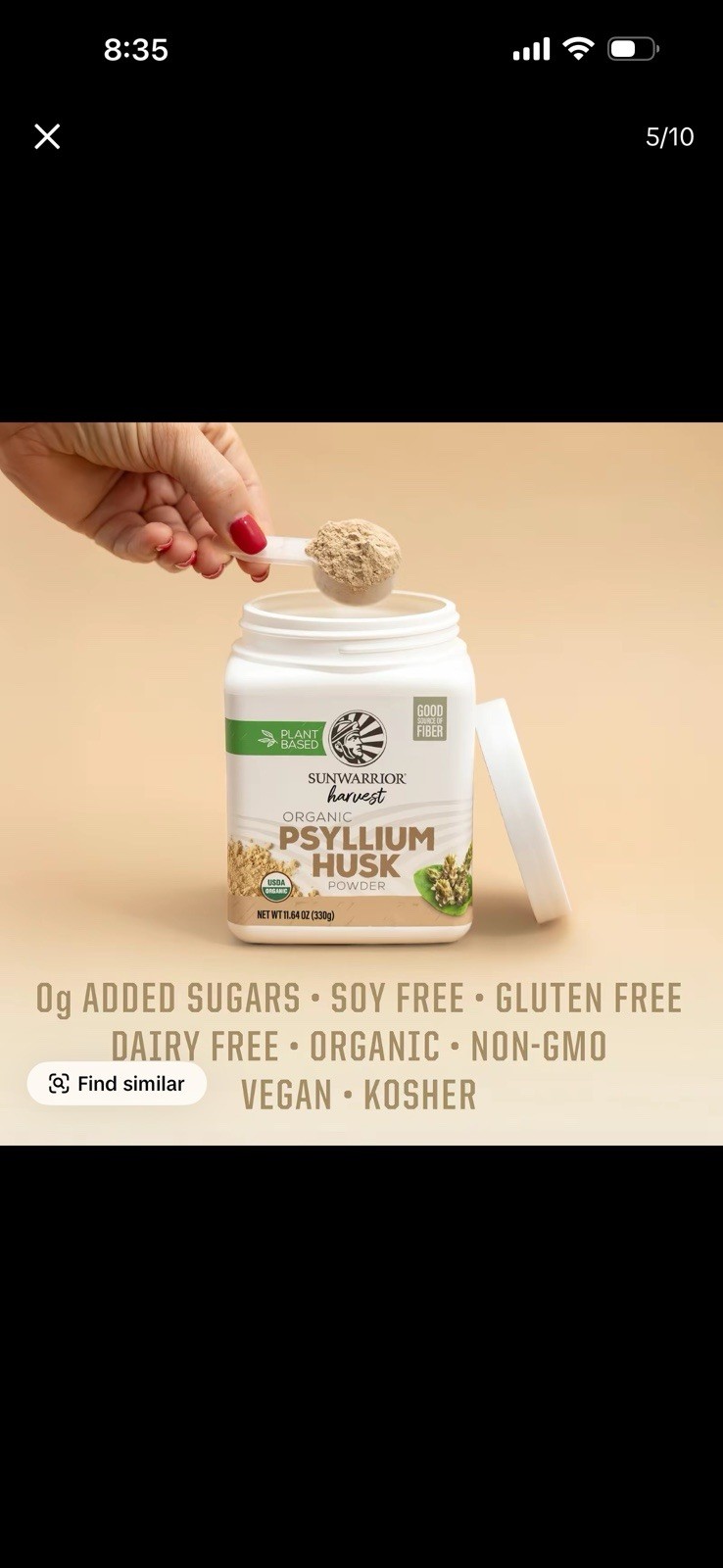 Organic Psyllium Husk Powder – Plant-Based Fiber for Gut Health & Regularity …