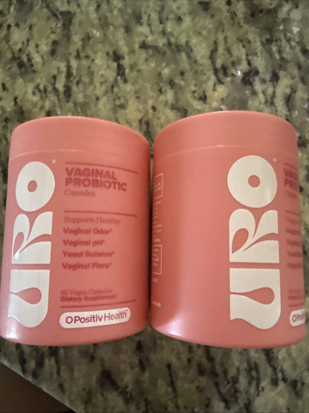O Positiv URO Vaginal Probiotic 60 Capsules LOT OF 2 New Sealed. Exp 05/2026