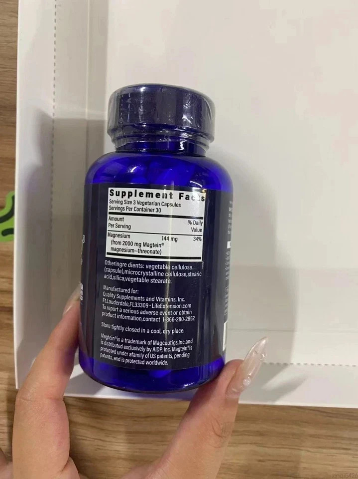 Neuro-Mag Magnesium L-Threonate from 2000 mg Magtein – Life Extension 90caps