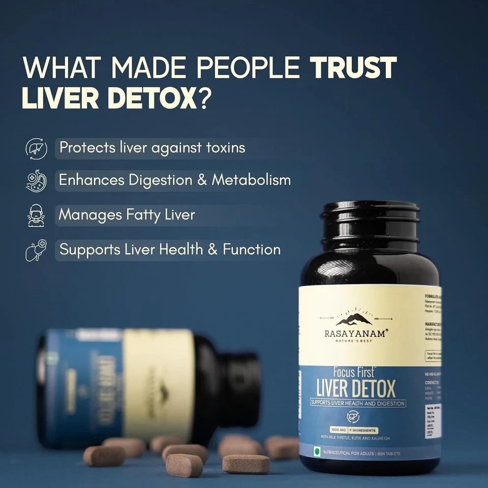 Liver Detox Supplement | Milk Thistle with 80% Silymarin | With 9-Ingredient J84