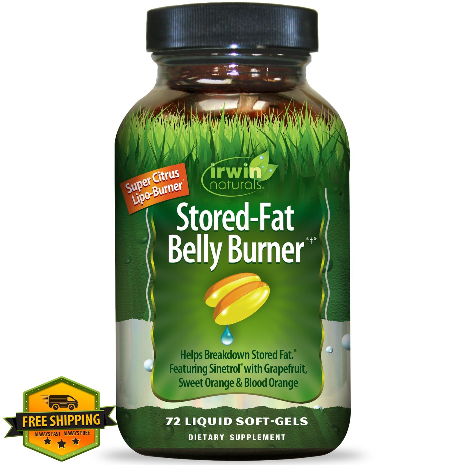 Irwin Naturals Belly Burner 72 Liquid Soft-Gels