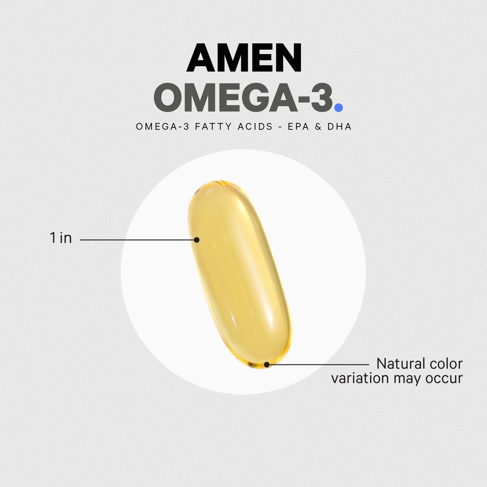 Amen Omega-3 Fish Oil 1500mg, EPA & DHA, High Potency, 90 Softgels | Fish oil…