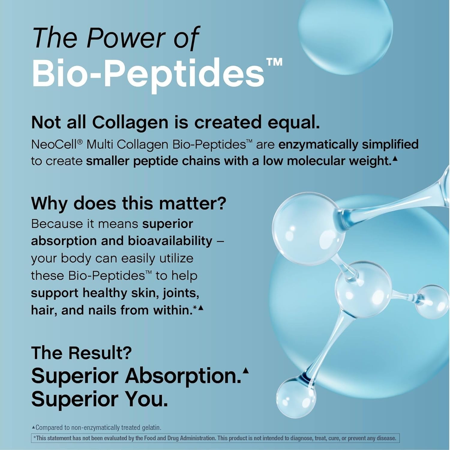 NeoCell Liquid Multi Collagen Peptides | 16 Fl Oz | Protein Plus Biotin | 10 Typ
