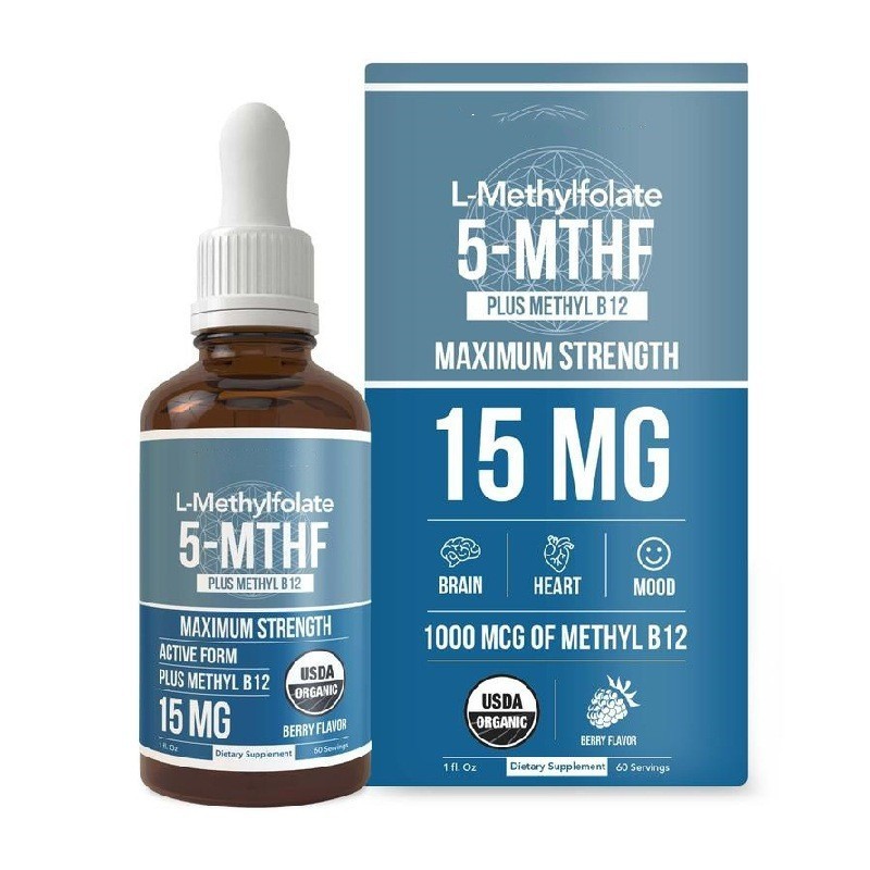 Plus Methyl -B12 Vitamin Drops L-Methylfolate (15 Mg)