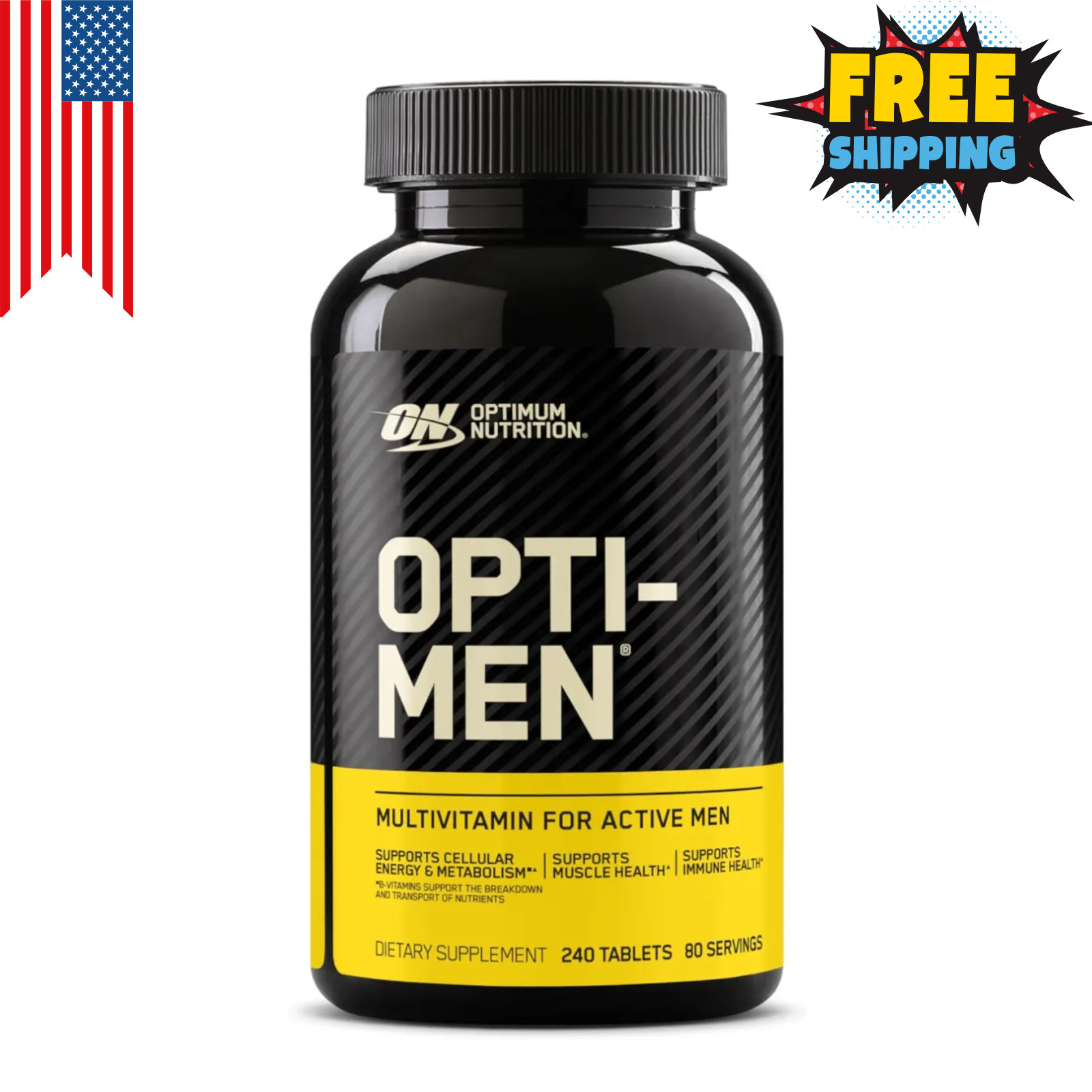 Optimum Nutrition Opti-Men Multivitamin 240 Tablets for Active Men New