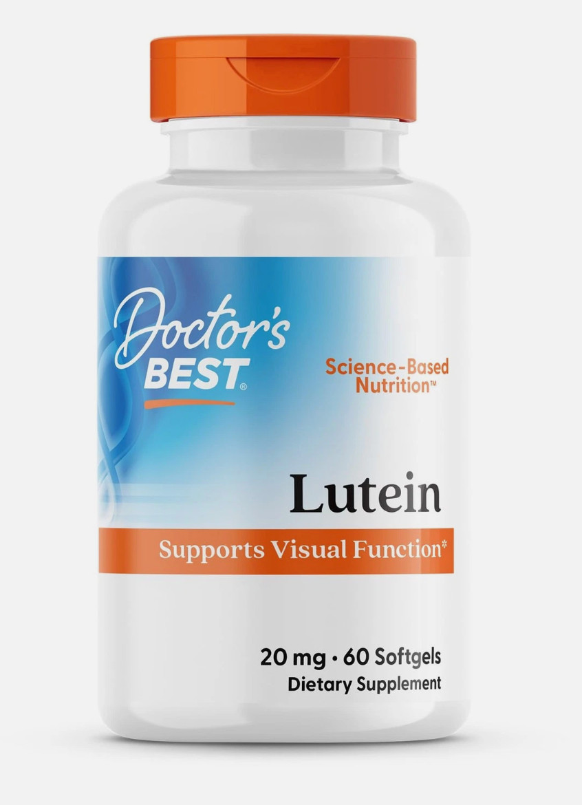 Doctor’s Best Lutein 20 MG 60 Count Supplement for Vision EXP 06/2026