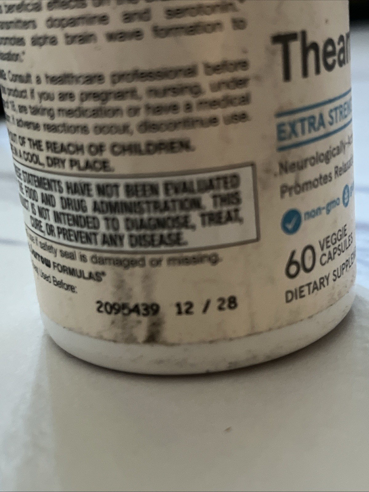 12/28 Jarrow Formulas Extra Strength Theanine 200 mg, Dietary Supplement That Pr