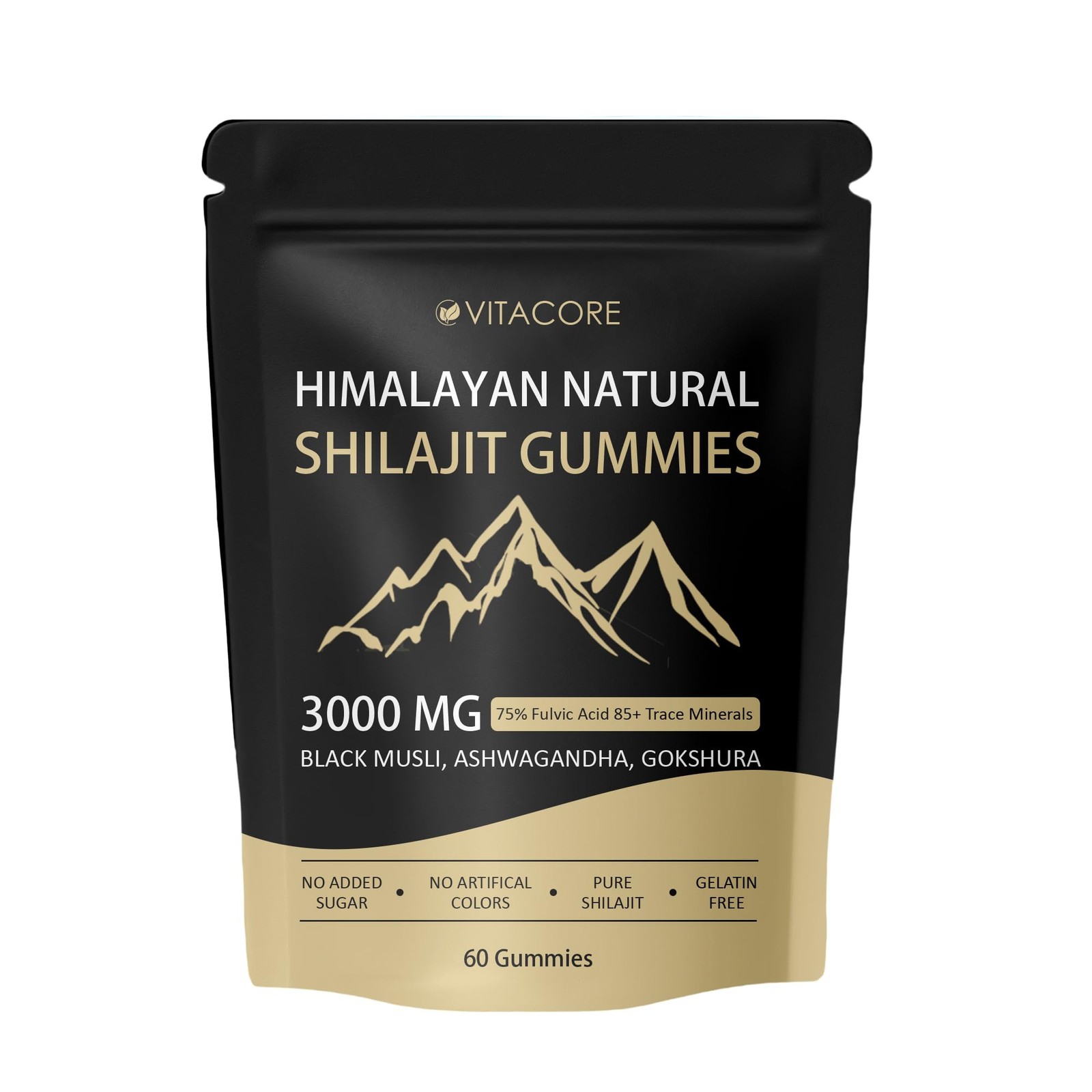 VitacoreHimalayan Shilajit Gummies, Vitadrive Himalayan 30 Count (Pack of 1)