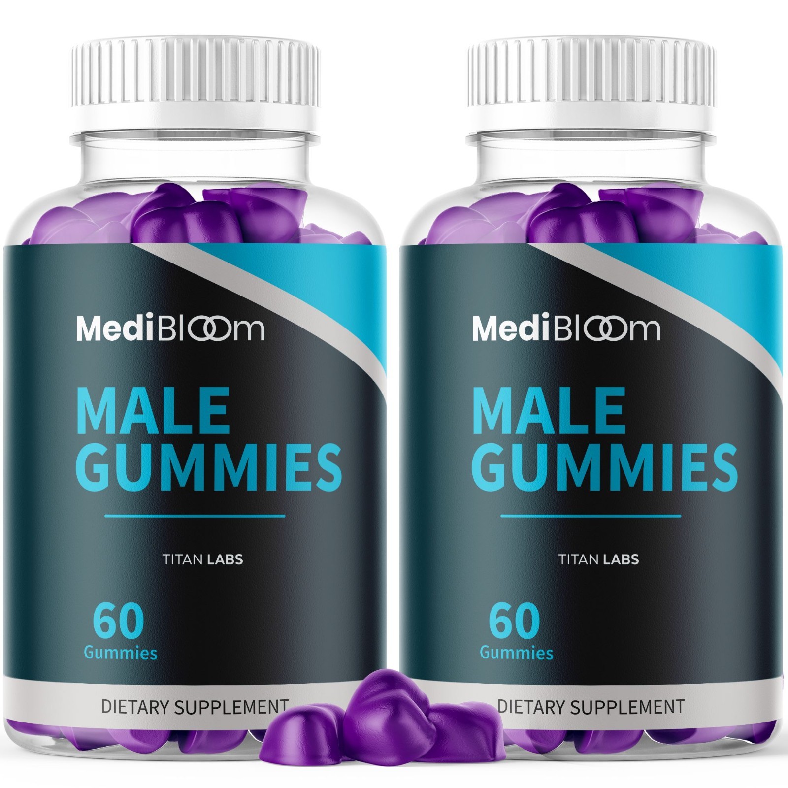 (2 Pack) MediBloom Gummy Advanced Male Support Supplement Medi Bloom 120 Gummies