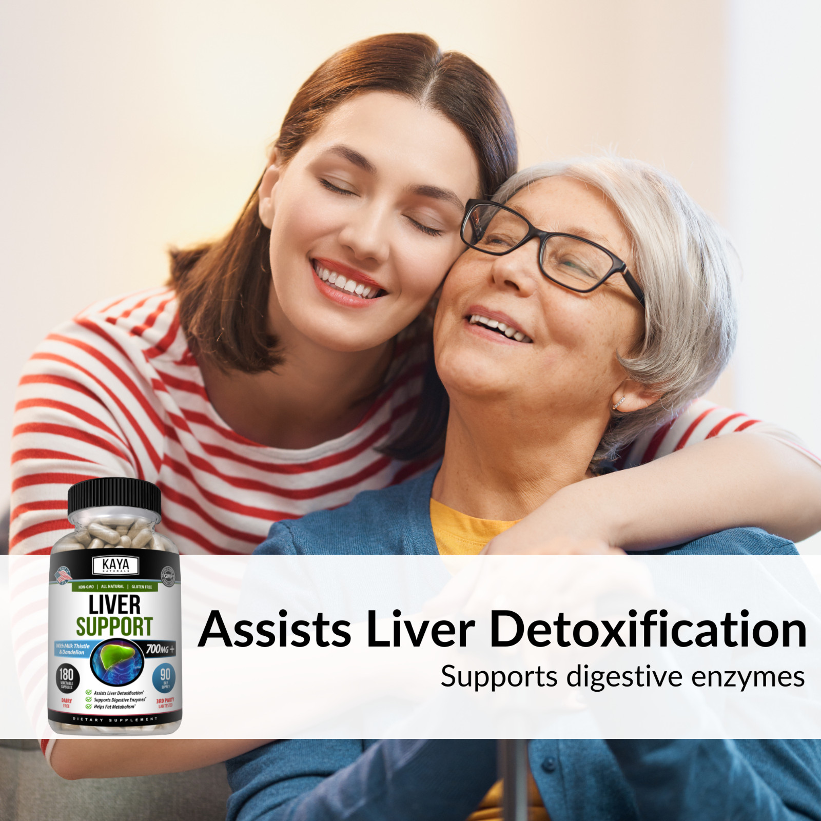 Liver Support 180ct Cleanse Detox Repair Health Milk Thistle Dandelion Root Zinc