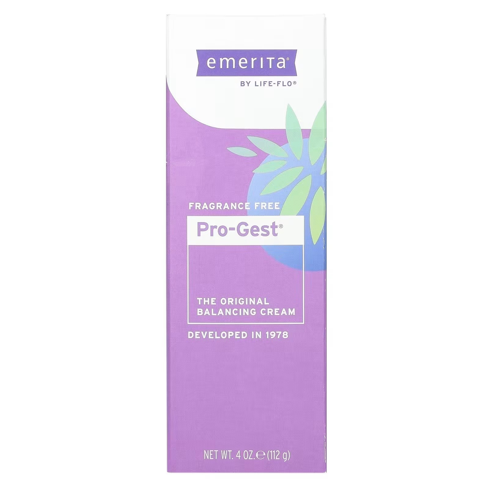 Emerita Pro-Gest Balancing Cream Fragrance Free 4 oz EXP 05/2028