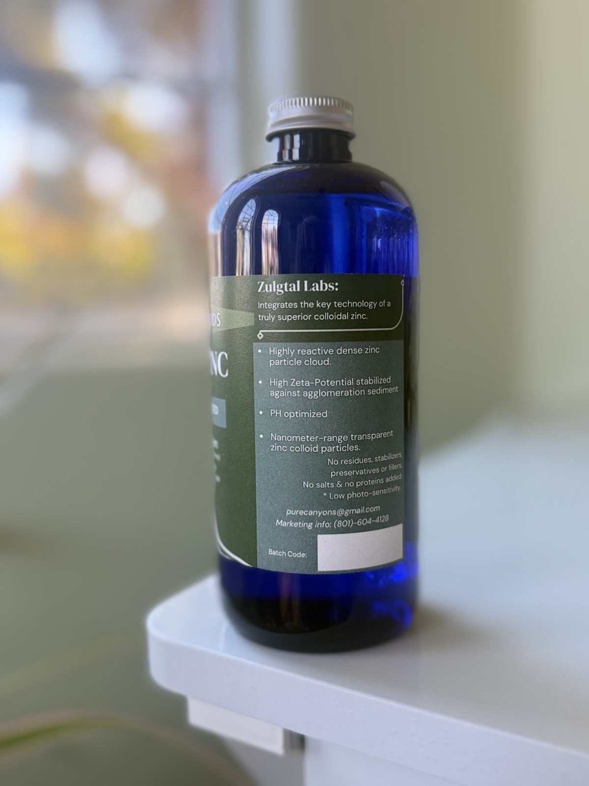 Bioactive Colloidal Zinc 16 O z. 240 PPM by Silver Mtn Minerals. Free Shipping!