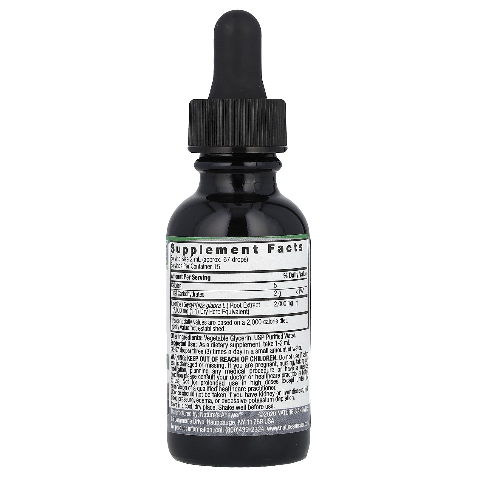 Nature s Answer Licorice Alcohol Free 2 000 mg 1 fl oz 30 ml Alcohol-Free,