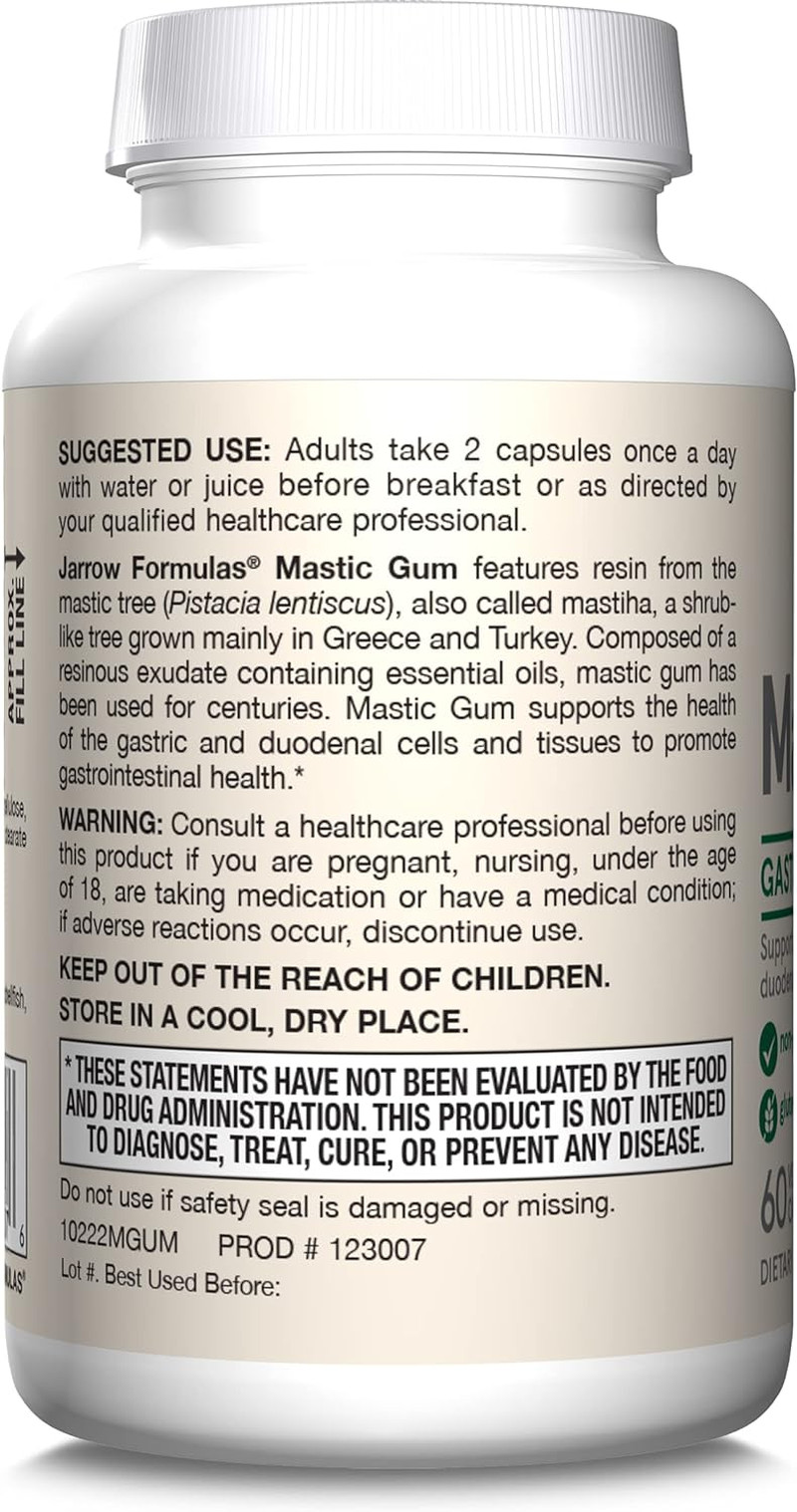 Mastic Gum 1000 Mg, Dietary Supplement for Gastrointestinal Health Support, 6…