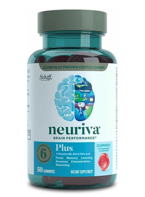 Neuriva® Plus Brain Health Gummies – Strawberry – 50 Ct – EXP 10/2026