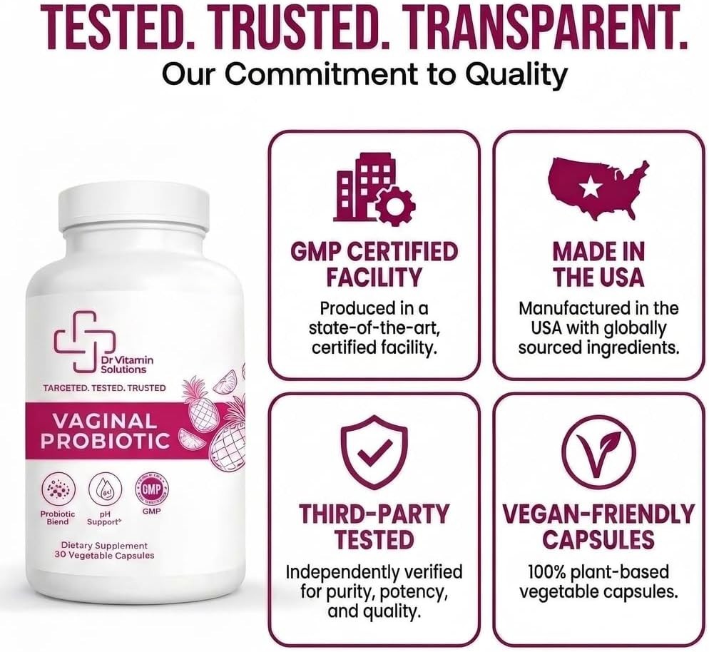 VAGINAL PROBIOTIC FOR WOMEN – 7 BILLION CFU BLEND, DAILY WOMENS PROBIOTIC