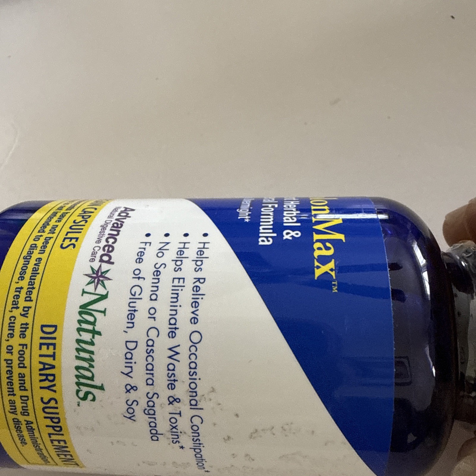 Advanced Naturals ColonMax Herbal Vegan Constipation 100 CAPS EXP: 4/2028