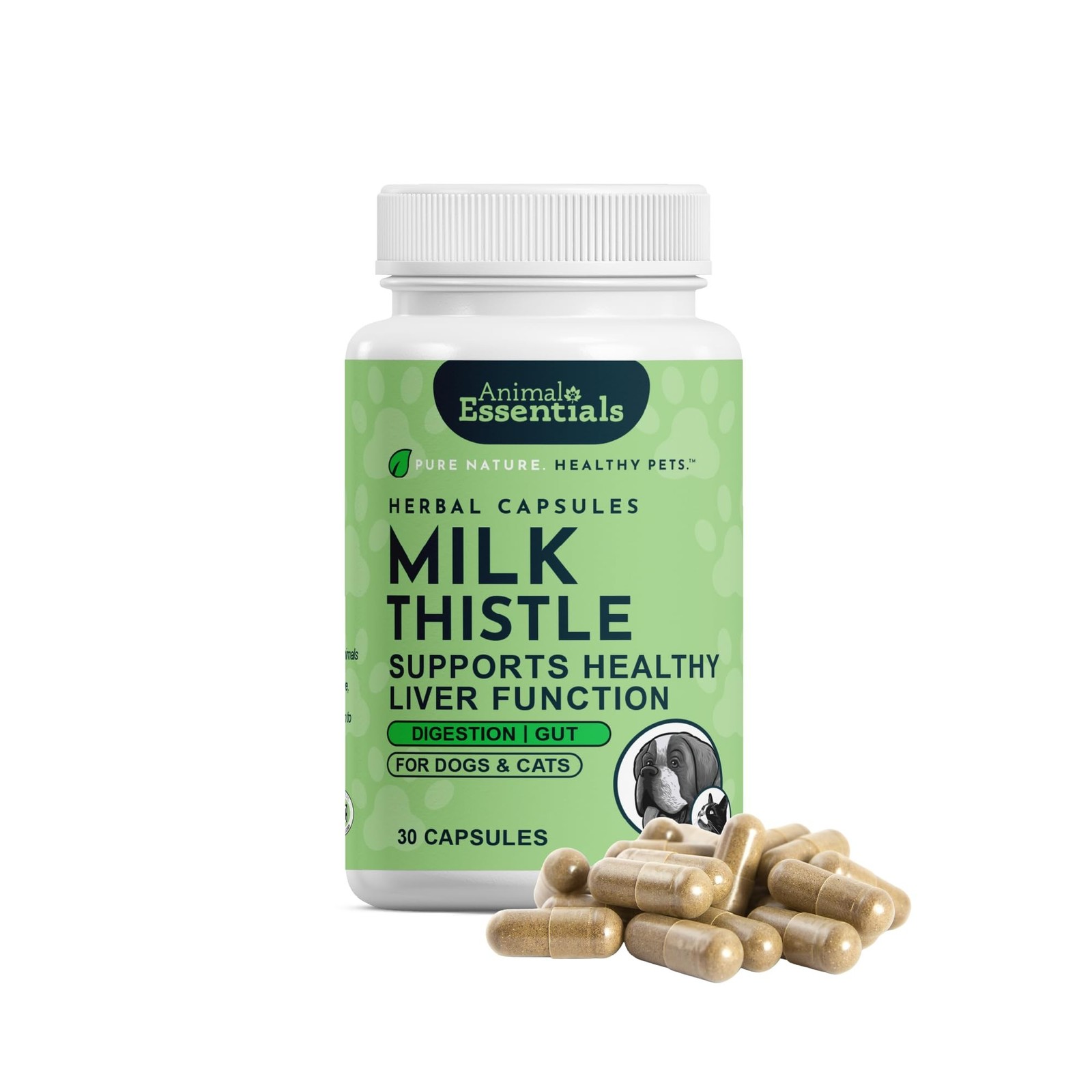 Milk Thistle for Dogs & Cats – Liver Support, Milk Thistle 150mg, Silymarin, …