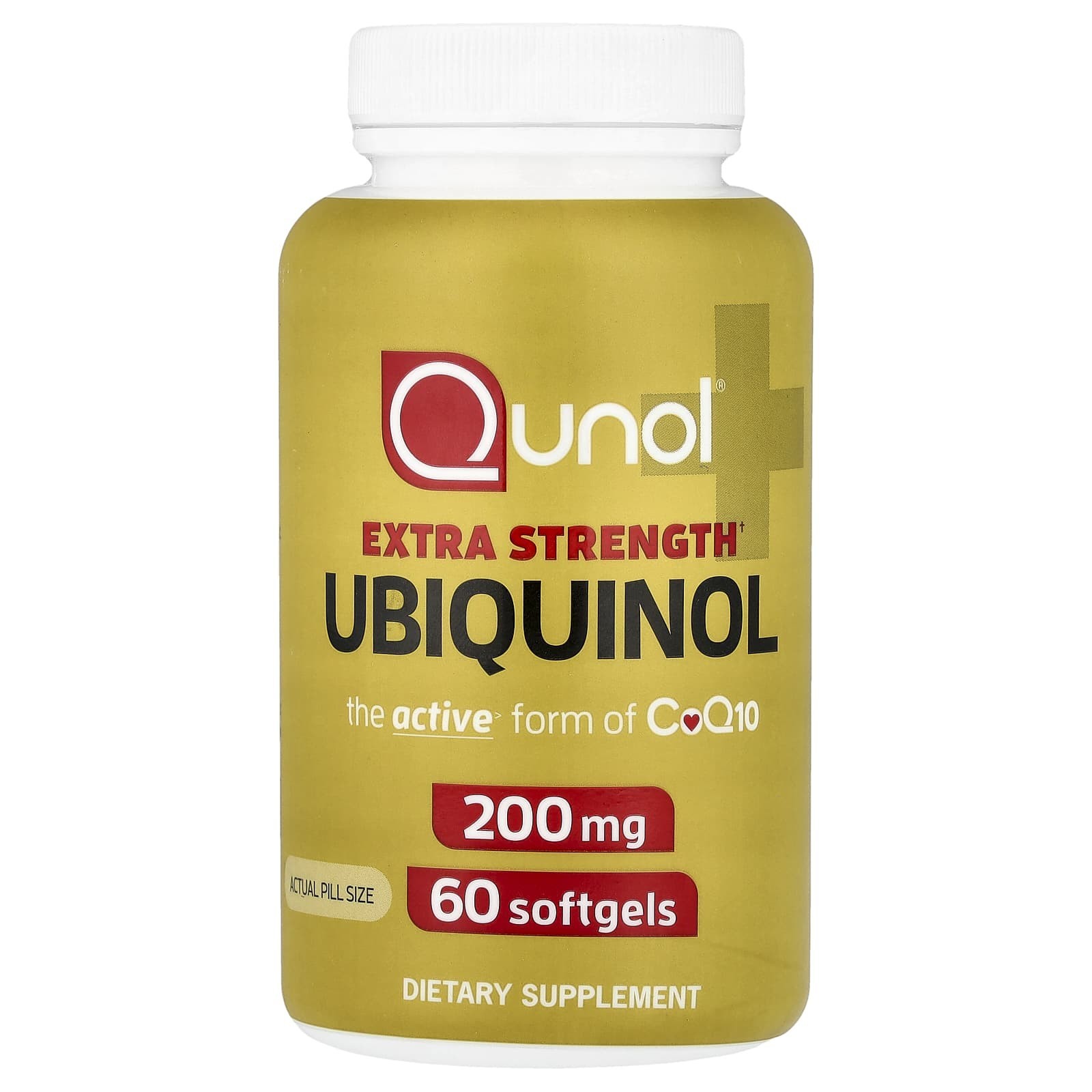 2-pack Qunol Ubiquinol Extra Strength 200 mg. (60 softgels X 2) EXP. 08/2026