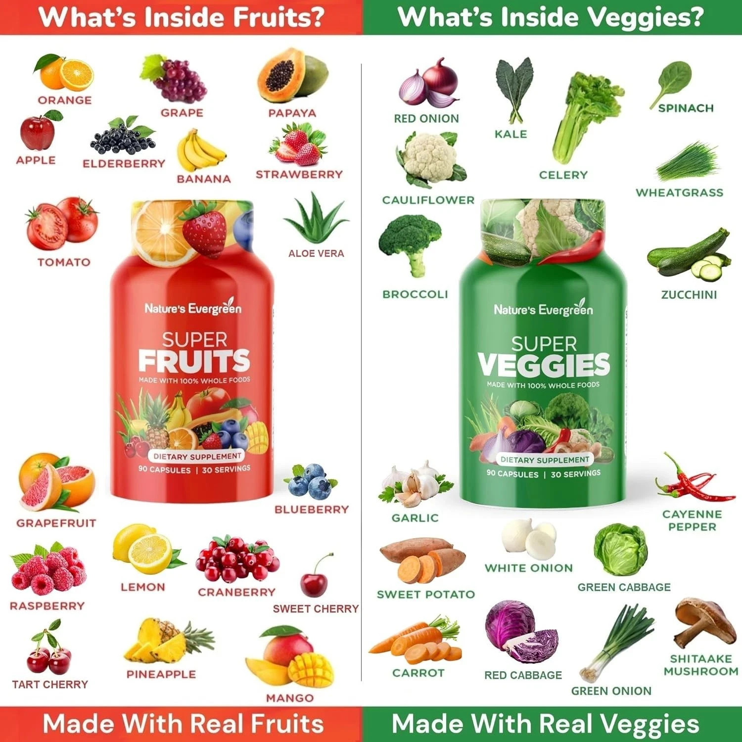 Authentic Balance of Nature Whole Food Fruits and Veggies Produce All Naturals