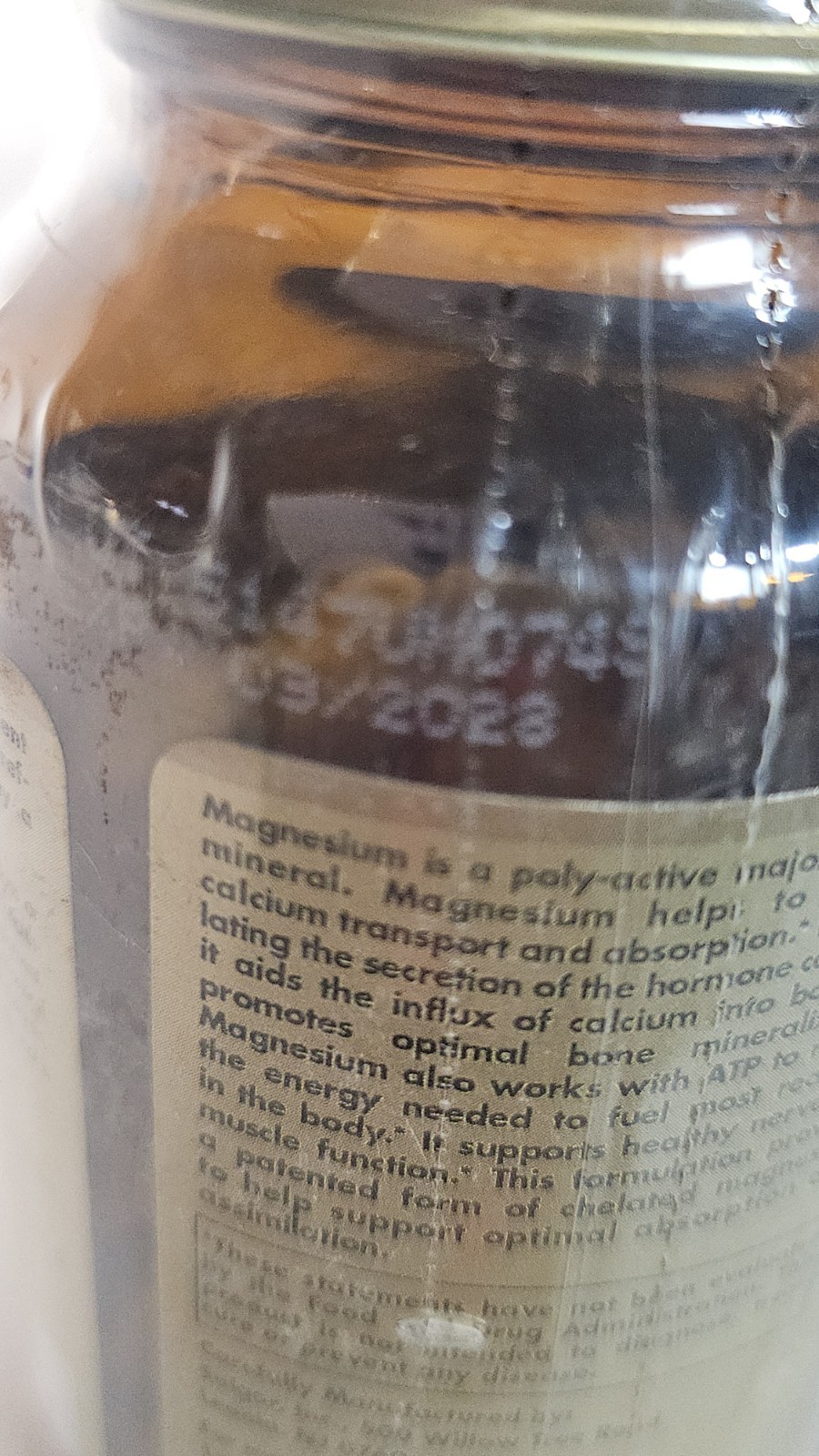 Solgar Chelated Magnesium, 100 Tablets Exp: 03/2028