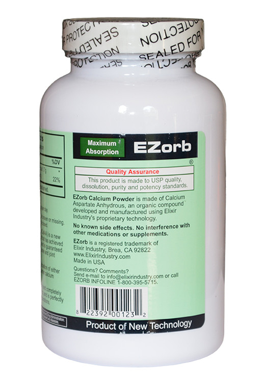EZorb Calcium (1 Powder) Absorbs 92%, Bone Spurs, Osteoporosis, Arthritis Health