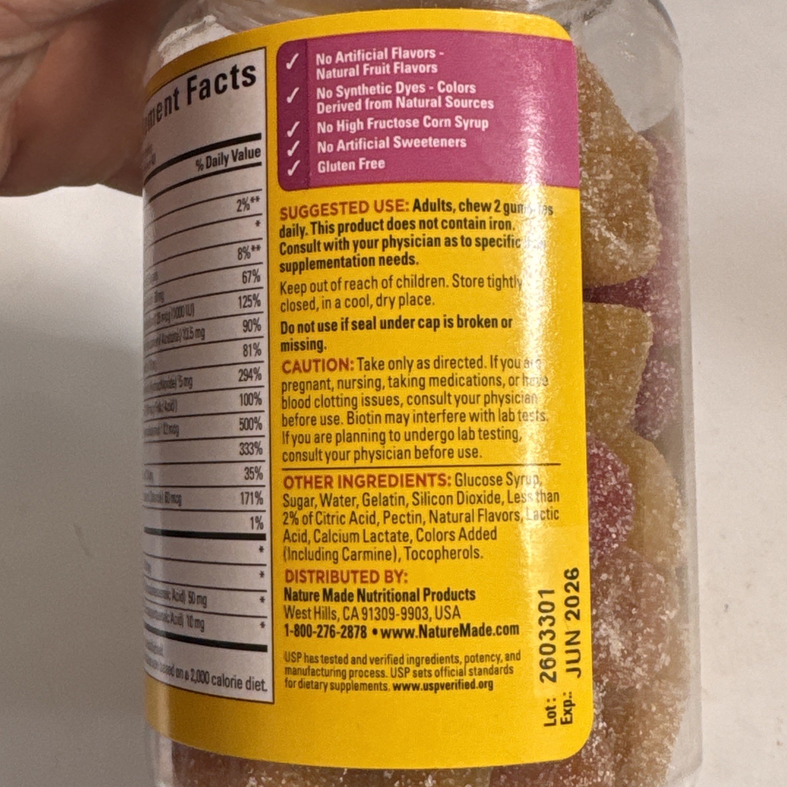 Nature Made Multivitamin + Omega 3 for Women 80 Gummies 06/2026 Sealed