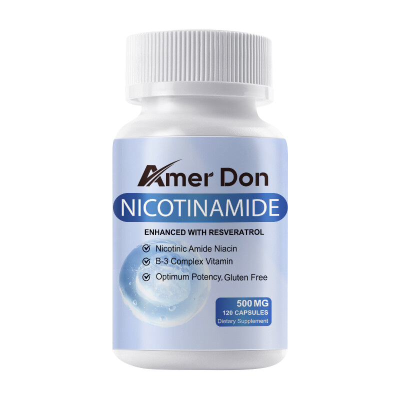 Nicotinamide Resveratrol 500MG, Natural Anti-aging NAD Supplement 120 Capsules