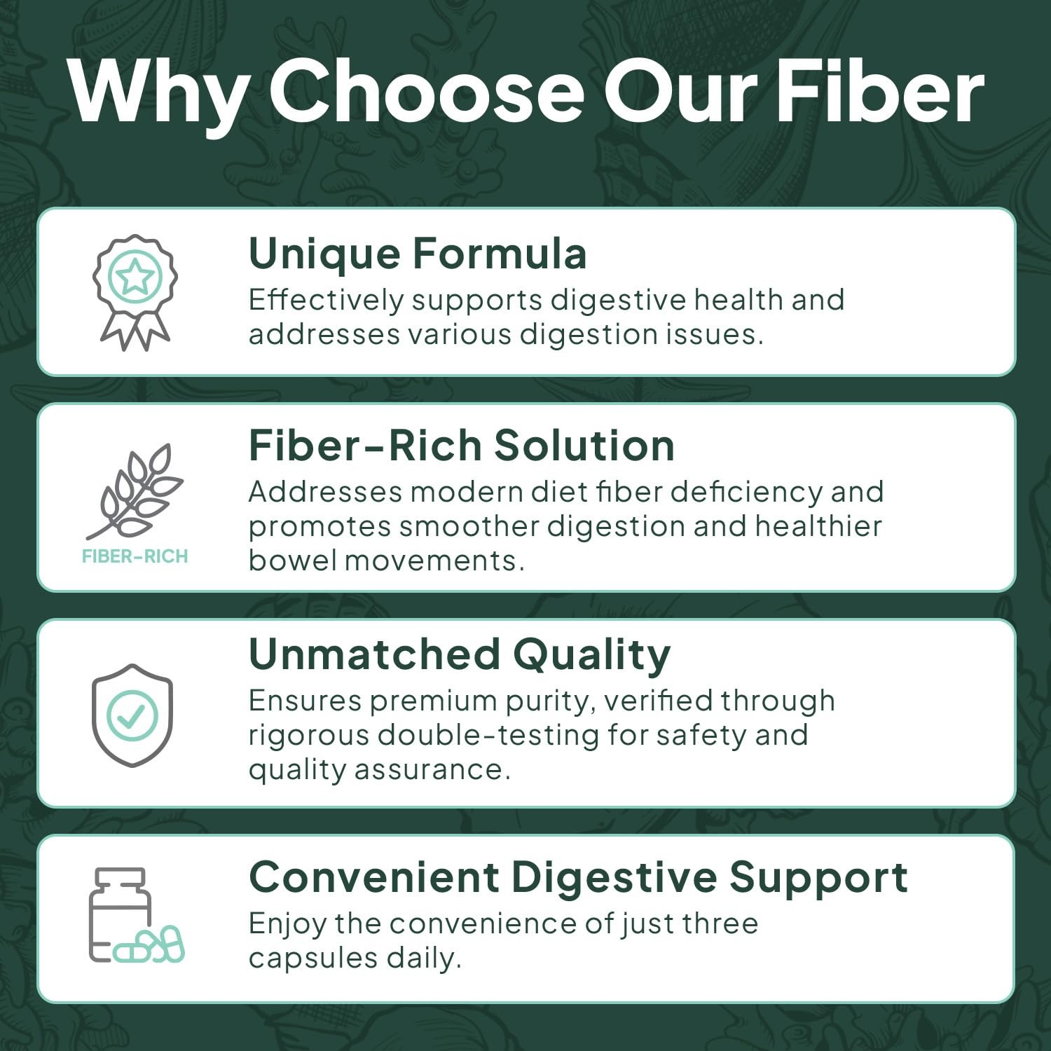 Organics Ocean Better Fiber Daily Fiber Supplement Soften Stool for Effortl…