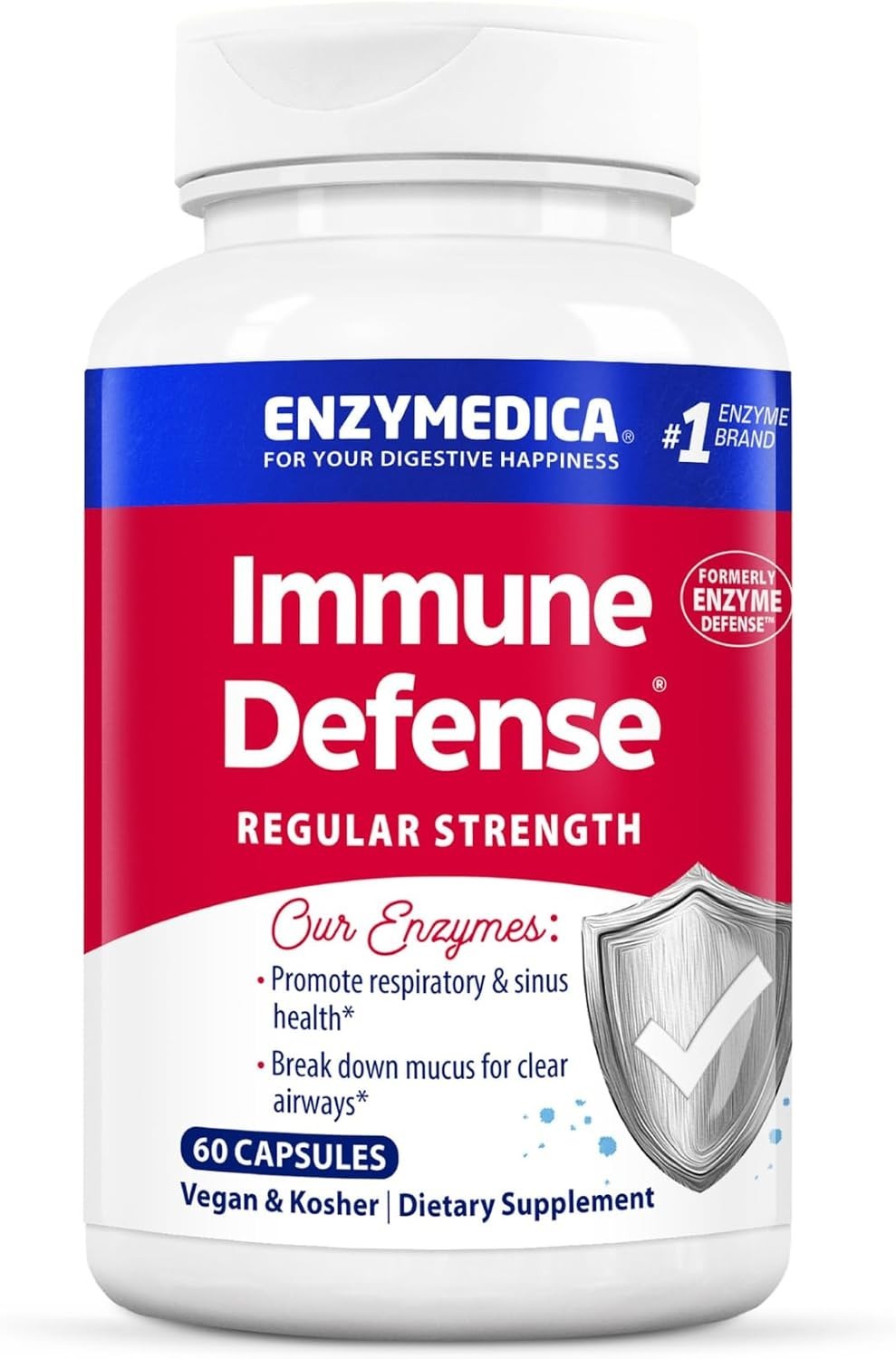 Enzymedica Immune Defense Regular Strength Proteolytic Enzymes for Immune Sup…
