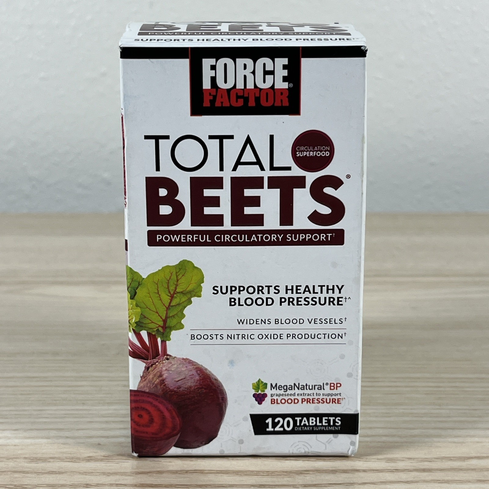 Total Beets Circulation Superfood with Blood Pressure Support 120ct Exp. 12/28