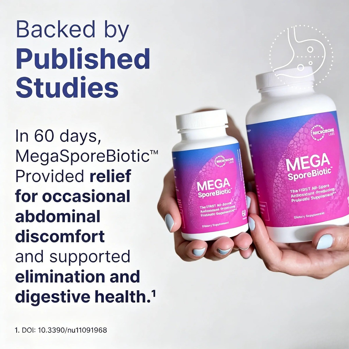 Mega Spore Biotic 60 Caps – Spore Probiotic for Gut Health, for Men & Women