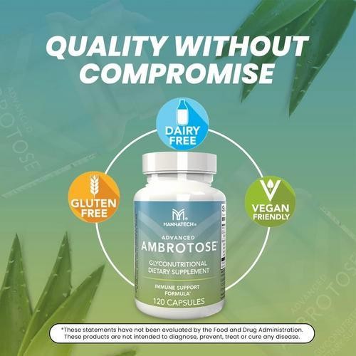 Advanced Mannatech Ambrotose Capsules 120 Count | Dietary Supplement