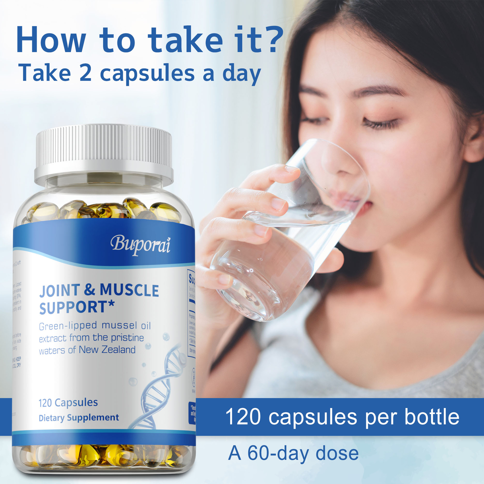 Joint & Muscle Support – Green-Lipped Mussel, Relieve Pain and Inflammation