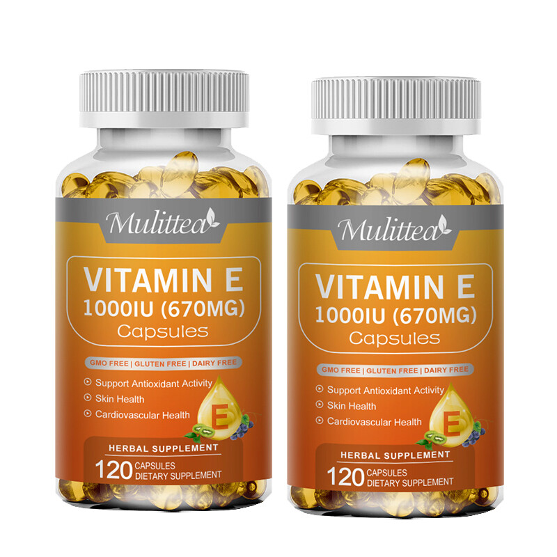 670mg Vitamin E 1000 Iu Capsules – Supports Skin, Hair, Immune and Eye Health