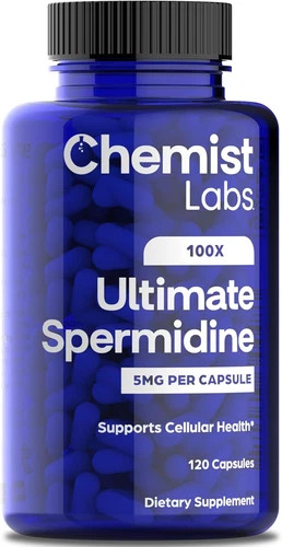 Spermidine Supplements for Longevity – 100x Formula, 5 mg, Vegan, 120 Servings