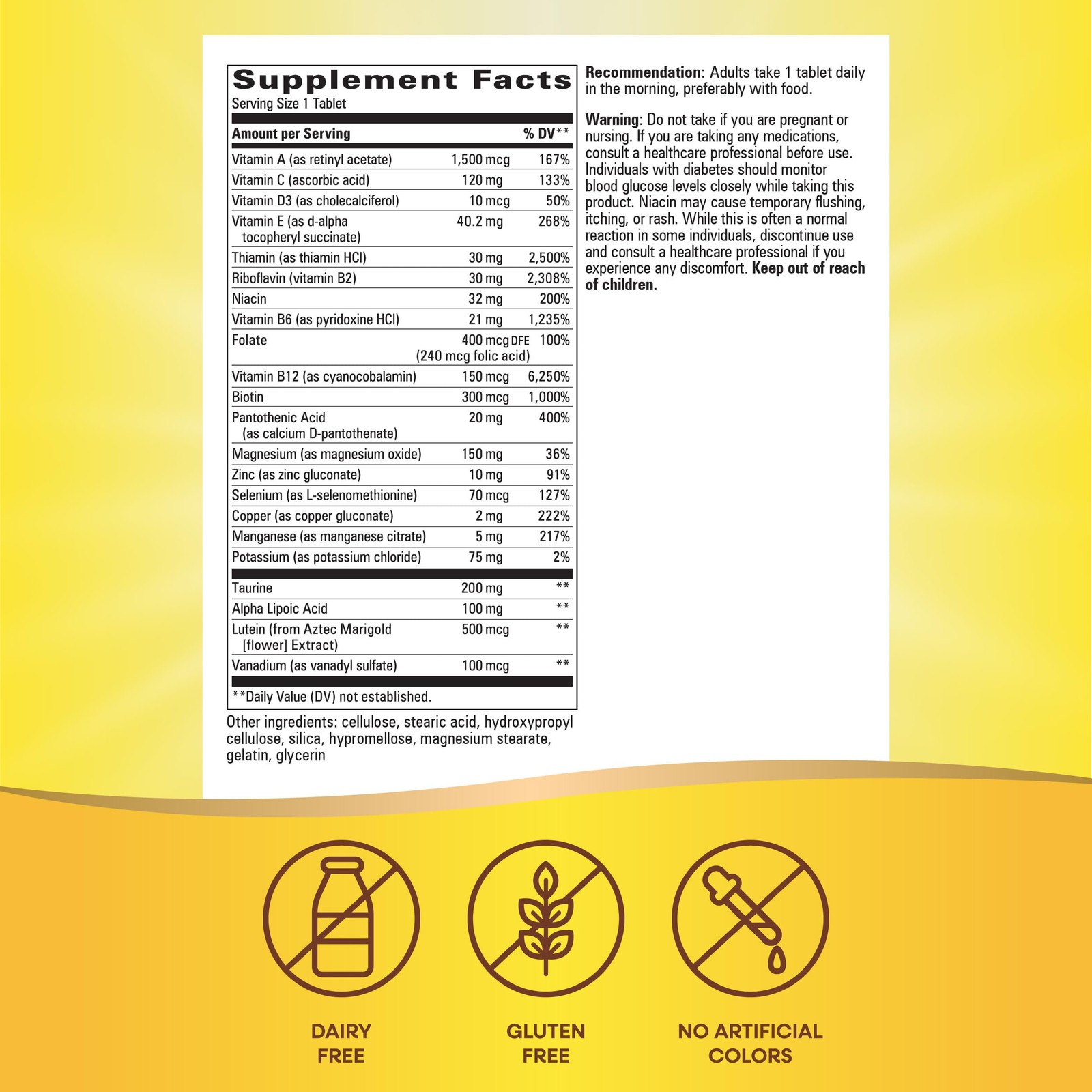 Nature’s Way alpha betic, Diabetic Multivitamin for 30 Count (Pack of 1)