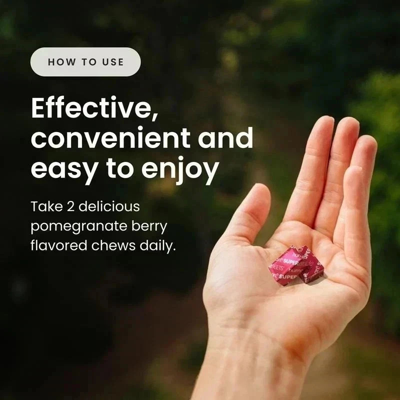 Human-N Super Beets / 60 count Pomegranate Chews for Heart Health