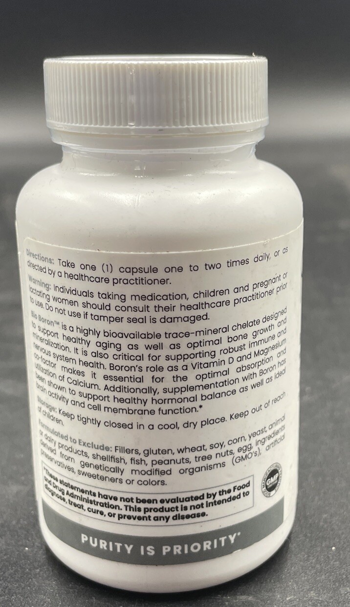 Pure Therapro Rx Bio Boron 10mg Vegan Mineral 90ct Exp. 07/2027