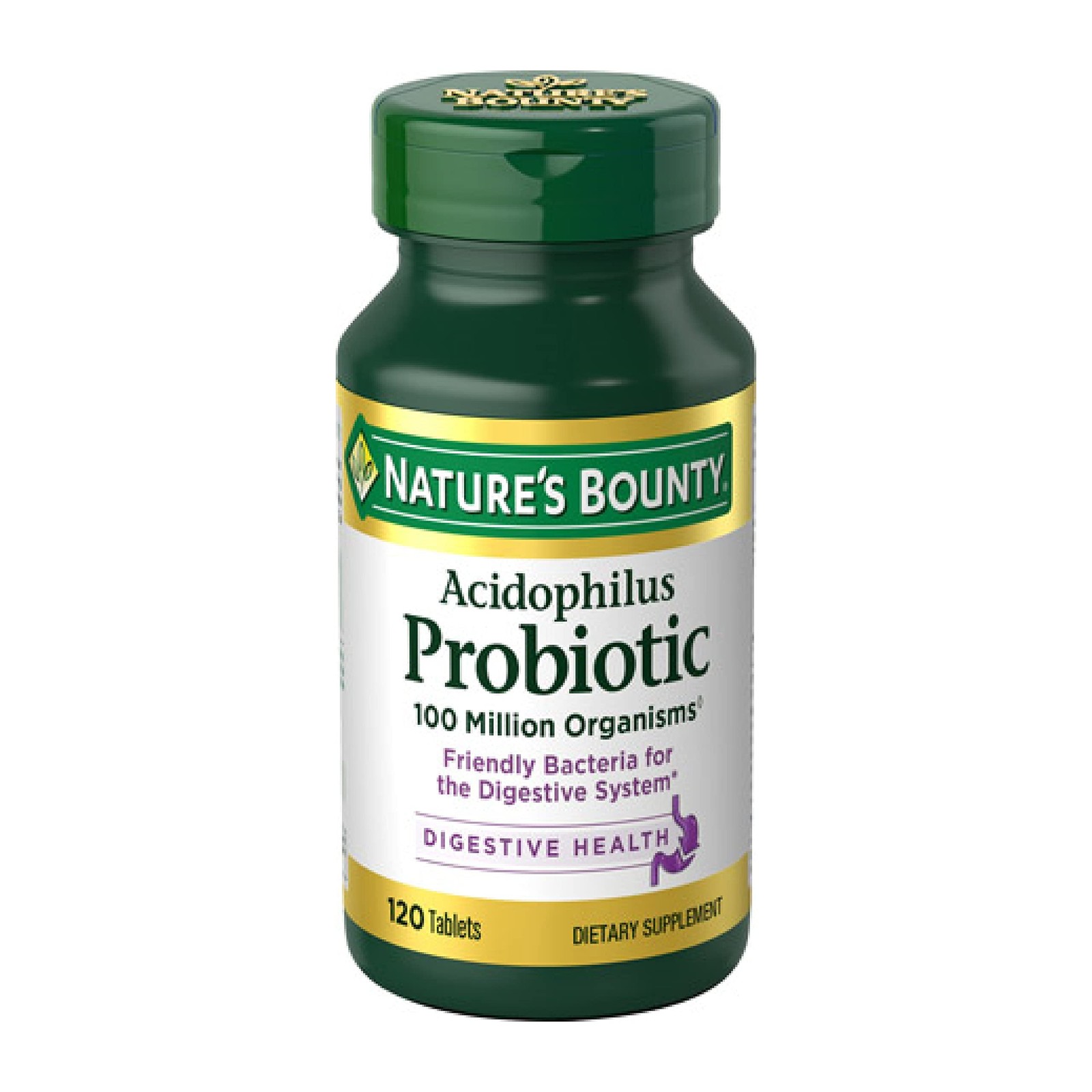 Nature’s Bounty Lactobacillus Acidophilus 120 Count (Pack of 1), N/a