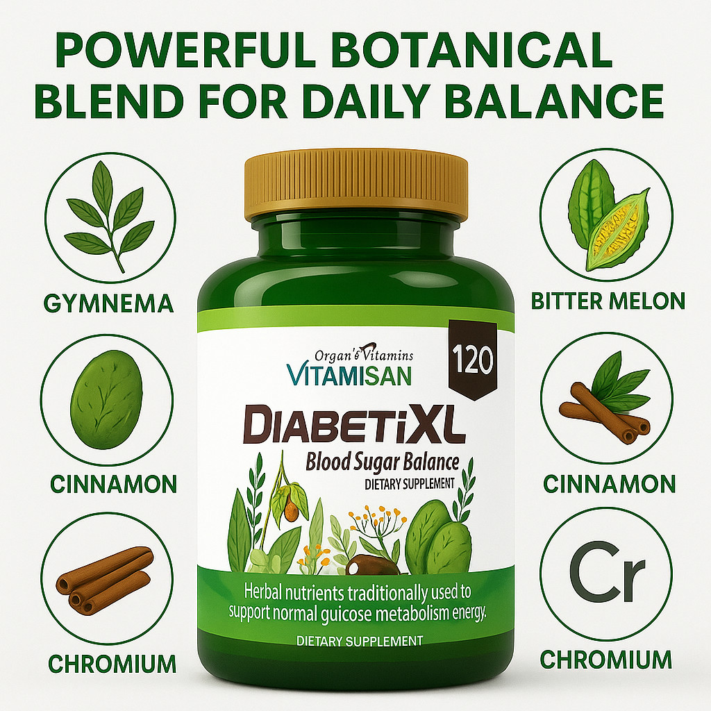 Blood Sugar Support Metabolism 120 Capsules Natural Control & Blood Regulator
