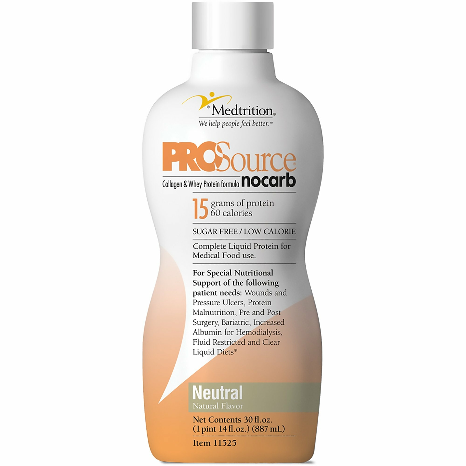 ProSource NoCarb Oral Supplement Neutral Flavor 30 oz Bottle